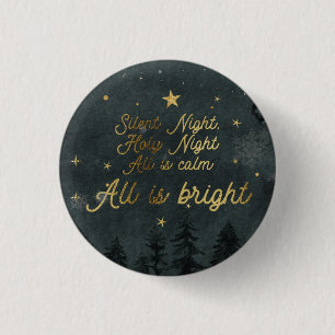 STILLE NACHT, ALLE IST HELLER kleiner KNOPF Button
