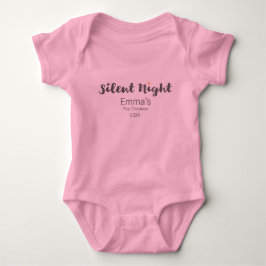 Stille Nacht, das erste Baby, Weihnachten, persona Baby Strampler