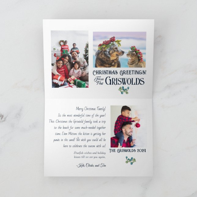 "Stille Nacht" eine Weihnachtskarte für das U-Boot Karte (Innenseite)