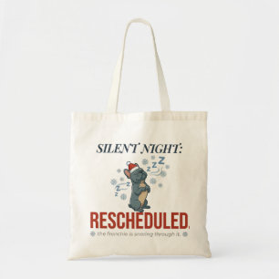 Stille Nacht Frenchie Lustige Feiertags-Tasche Tragetasche