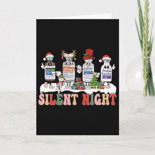 Stille Nacht Frohe Weihnachten Krankenschwester Pi Karte