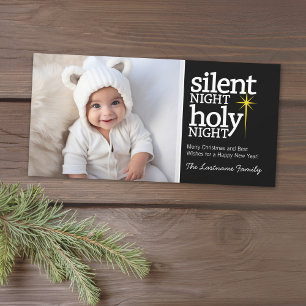 Stille Nacht, Heilige Nacht Christliches Weihnacht Feiertagskarte