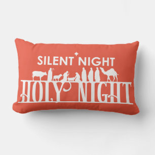 Stille Nacht Heilige Nacht Ganze Geburt Lendenkissen