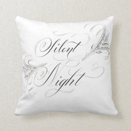 Stille Nacht Heilige Nacht Kalligrafie Kiefer Kissen
