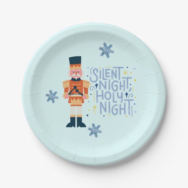 Stille Nacht, heilige Nacht Pappteller (Vorderseite)