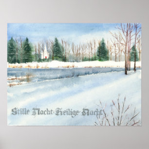 Stille Nacht Heilige Nacht Print Poster