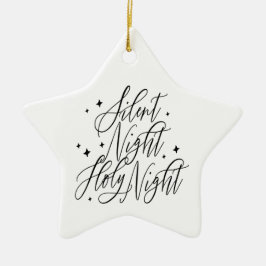 Stille Nacht Heilige Nacht Weihnachtsstern Keramik Ornament
