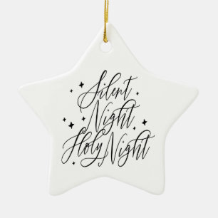 Stille Nacht Heilige Nacht Weihnachtsstern Keramik Ornament