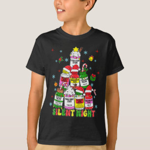 Stille Nacht Intensivstation Krankenschwester Weih T-Shirt