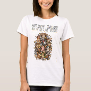 Stille Nacht ist hier ein Mythos Lustige Weihnacht T-Shirt