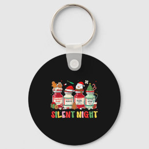 Stille Nacht Medizinischer Weihnachtshumor Für Kra Schlüsselanhänger