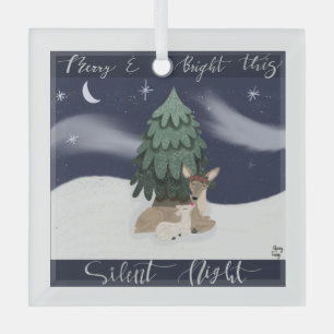 Stille Nacht Ornament Aus Glas