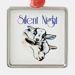 Stille Nacht Ornament Aus Metall