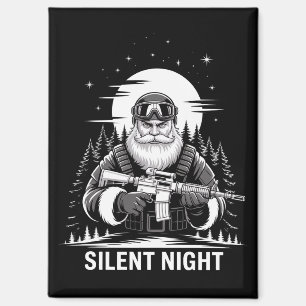Stille Nacht Santa Weihnachten Militär Veteran Magnet