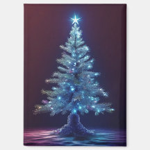 Stille Nacht Weihnachtsbaum Magnet