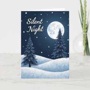 Stille Nacht Weihnachtskarte Karte