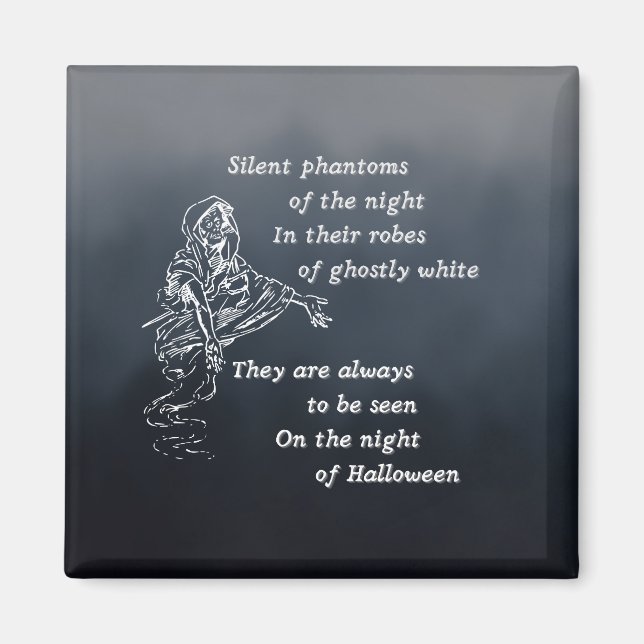 Stille Phantome der Nacht - Vintages Halloween Magnet (Vorne)