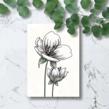 Stille Präsenz – Botanische Beileidskarte