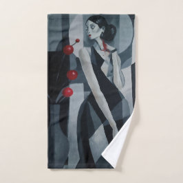 Stille Pulse Art Deco Frau Badetuch Handtuch