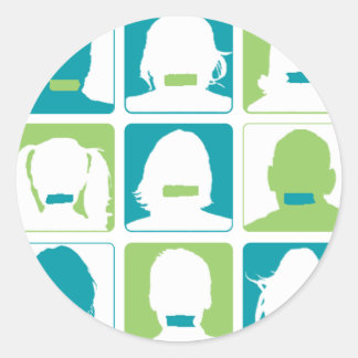 Stille Runder Aufkleber