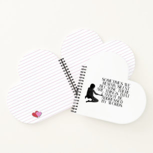 Stille Schmerzen - Minimalistisches Design für emo Notizbuch