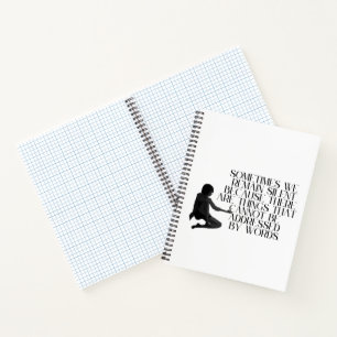Stille Schmerzen - Minimalistisches Design für emo Notizbuch