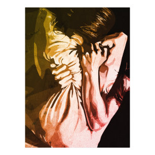 Stille Schreie - Ausdruck innerer Unruhen Fotodruck