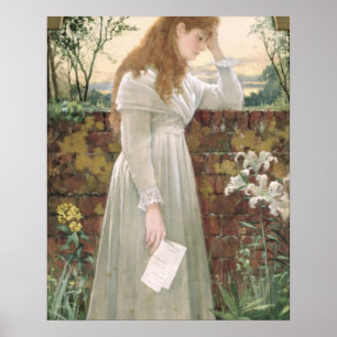 Stille Sorge (w/c auf Papier) Poster