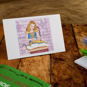 Stille Spirituosenschrift Inspiration Postkarte