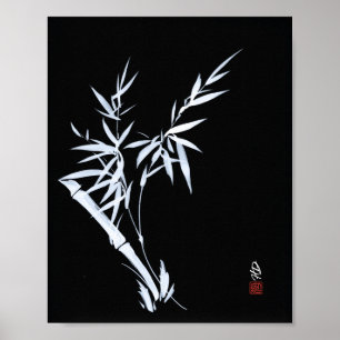 Stille Stärke Bambus Poster