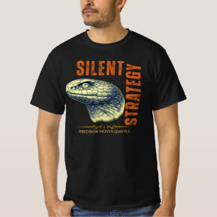 Stille Strategie Schlange  Elegante taktische Führ T-Shirt