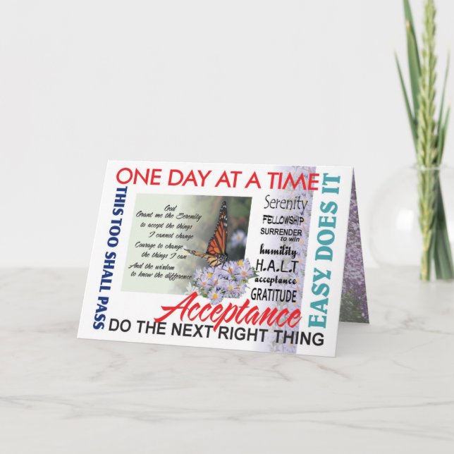 Stille und Inspirationskarte Karte (Vorderseite)