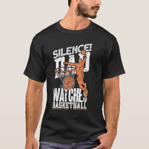 Stille Vater Uhren Basketball Basketball T-Shirt