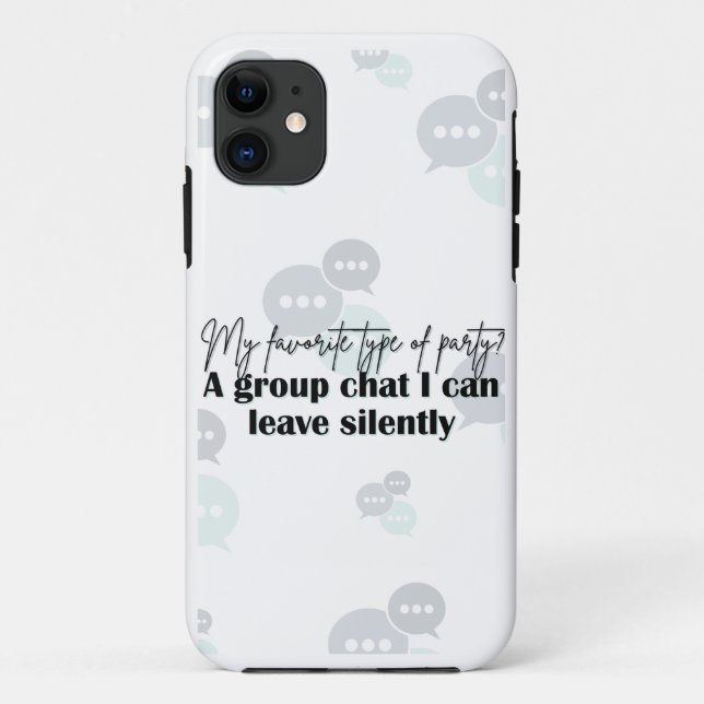 "Stille Verlass" - Funny Introvertierte Zitat Tele Case-Mate iPhone Hülle (Rückseite)