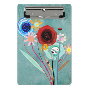 Stilleben Blau Blume Mini Klemmbrett