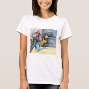 Stilleben Blumen in einer Vase von Paul Cezanne T-Shirt