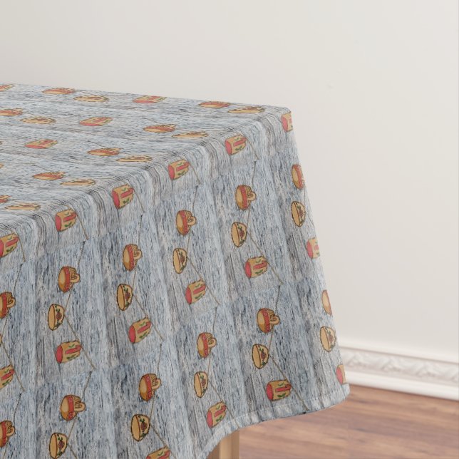 Stilleben, Mischtechnik  Tischdecke (Beispiel)