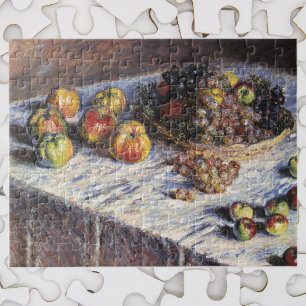 Stilleben mit Äpfeln und Trauben von Claude Monet Puzzle