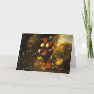 Stilleben mit Blumen Dankeskarte