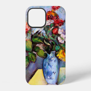 Stilleben mit Blumen in einer Vase, Paul Cezanne iPhone 12 Hülle