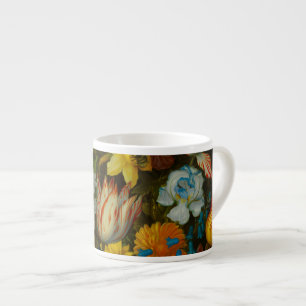 Stilleben mit Blumen in einer Wan-Li-Vase Espressotasse