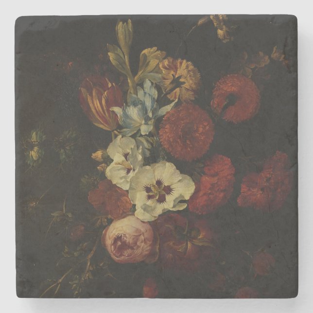 Stilleben mit Blumen Steinuntersetzer (Vorderseite)