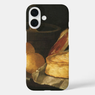 Stilleben mit Brottorte und Schinken, Giuseppe Rec iPhone 16 Hülle
