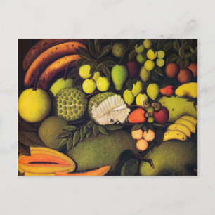 Stilleben mit exotischen Früchten von Henri Rousse Postkarte