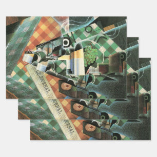 Stilleben mit karierter Tischdecke von Juan Gris Geschenkpapier Set