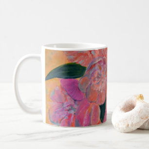 Stilleben mit Pfingstrosen-Gemälde Kaffeetasse
