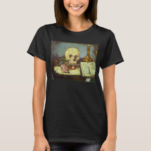 Stilleben mit Totenkopf, Kerze und Buch von Paul C T-Shirt