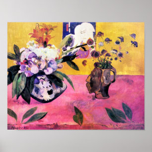 Stilleben mit vasenförmigem Kopf Paul Gauguin Poster