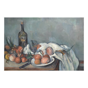 Stilleben mit Zwiebeln, Ölgemälde, Paul Cezanne Fotodruck