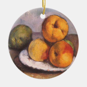 Stilleben Quitte, Äpfel, Birnen von Paul Cezanne Keramik Ornament